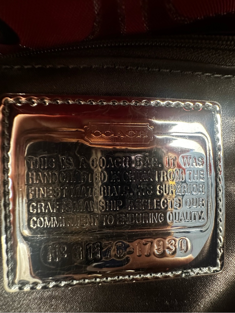 Coach Poppy Signature Lurex Cinch Bucket Bag - Picture 16 of 17